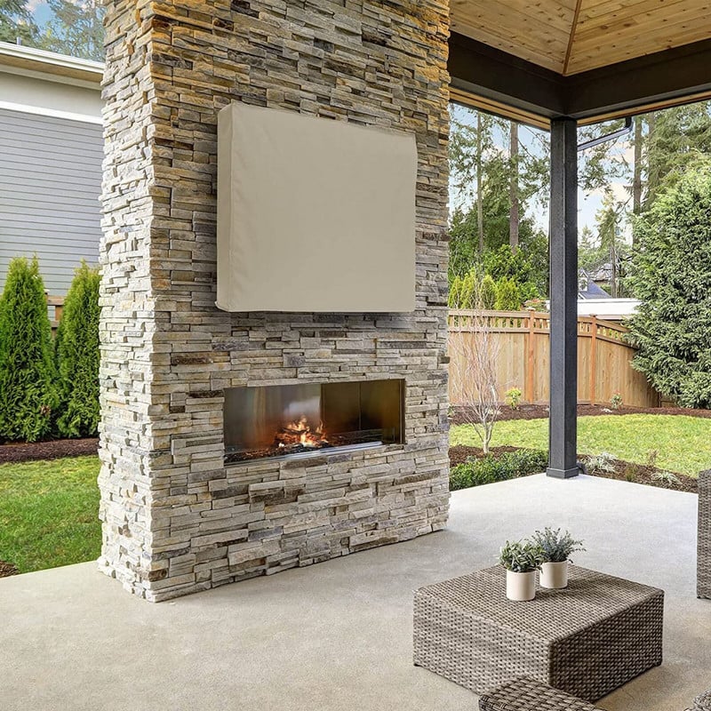 Vonkajší ochranný kryt na televízor, odolný voči poveternostným vplyvom, univerzálny prachotesný ochranný kryt na ploché obrazovky v mnohých veľkostiach, ktorý sa hodí do každého...