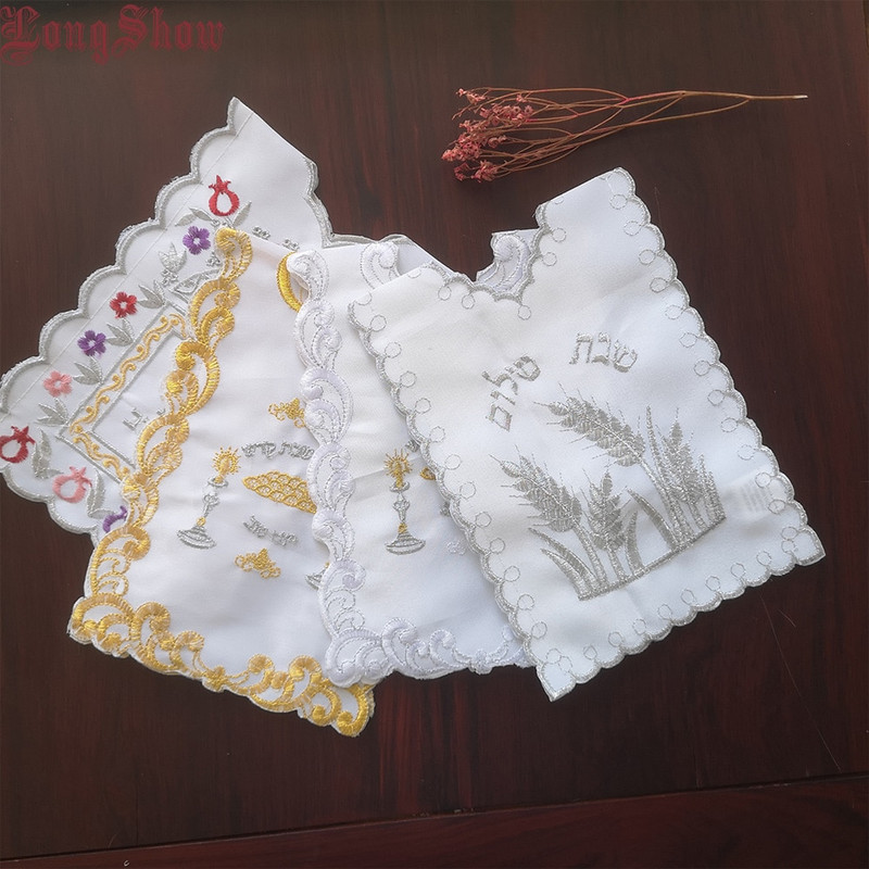 1 partii 4 tk Loomingulised tikitud veinikotid pudelikaas shabbati pulma sünnipäevaks puhkusepeoks.