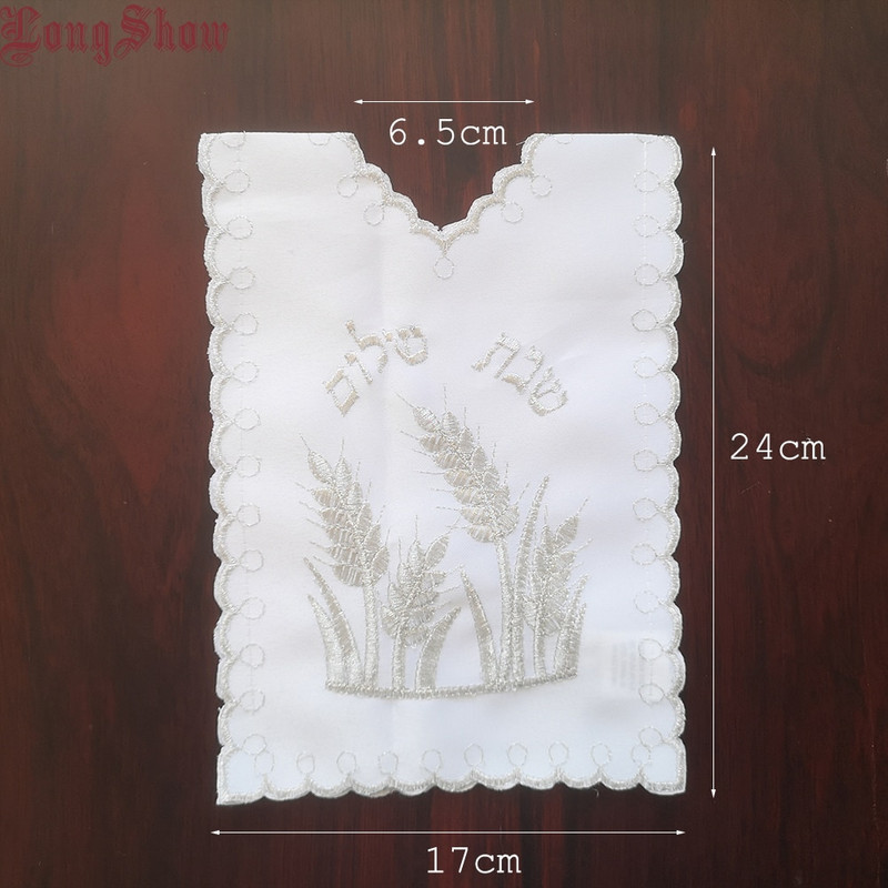 1 partii 4 tk Loomingulised tikitud veinikotid pudelikaas shabbati pulma sünnipäevaks puhkusepeoks.