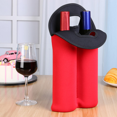 Portable 1/2 Bottles Neoprene Wine Bottle Freezer Bag Cooler Wine-bottle Bag Protect Insulated Cover Beer Cooling Holder Carrier