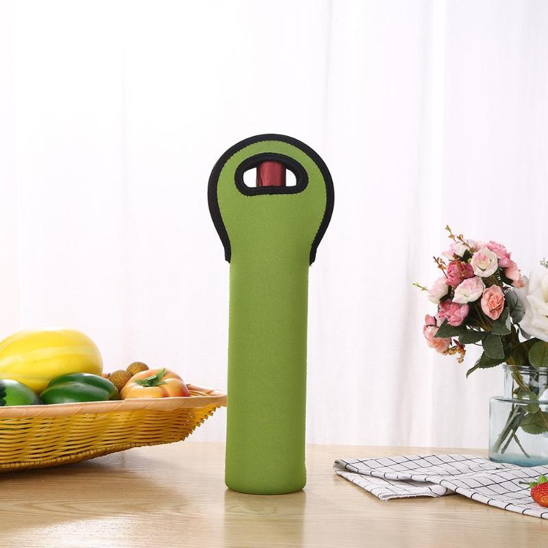 Neopreno vyno butelių šaldiklio maišelis, nešiojamasis 1/2 butelių, aušintuvas Vyno butelių maišelis, apsaugantis izoliuotą dangtelį, alaus aušinimo laikiklio laikiklis