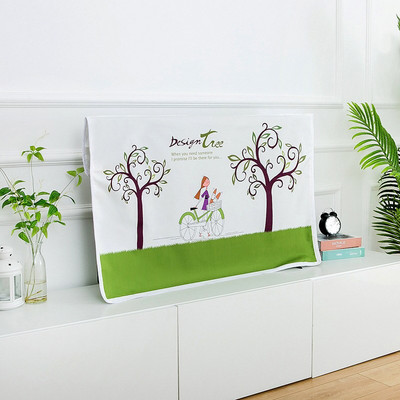 Nordic Print TV Dust Cover 55 Inch Home Catoon Hanging LCD TV Smartv Dustproof Universal GoodTop Home Decoration