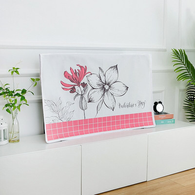 Nordic Print TV Dust Cover 55 Inch Home Catoon Hanging LCD TV Smartv Dustproof Universal GoodTop Home Decoration
