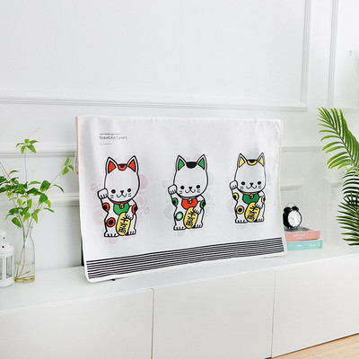 Nordic Print TV Dust Cover 55 Inch Home Catoon Hanging LCD TV Smartv Dustproof Universal GoodTop Home Decoration