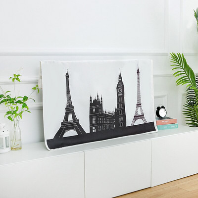 Nordic Print TV Dust Cover 55 Inch Home Catoon Hanging LCD TV Smartv Dustproof Universal GoodTop Home Decoration