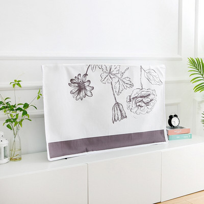 Nordic Print TV Dust Cover 55 Inch Home Catoon Hanging LCD TV Smartv Dustproof Universal GoodTop Home Decoration