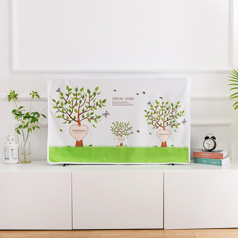 Nordic Print TV Dust Cover 55 Inch Home Catoon Hanging LCD TV Smartv Dustproof Universal GoodTop Home Decoration