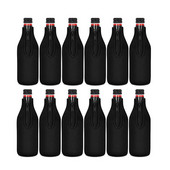 Õllepudeli jahuti varrukad hoiavad joogi külmana lukuga kinni keeratav eriti paks neopreenist isoleeritud varrukakate must