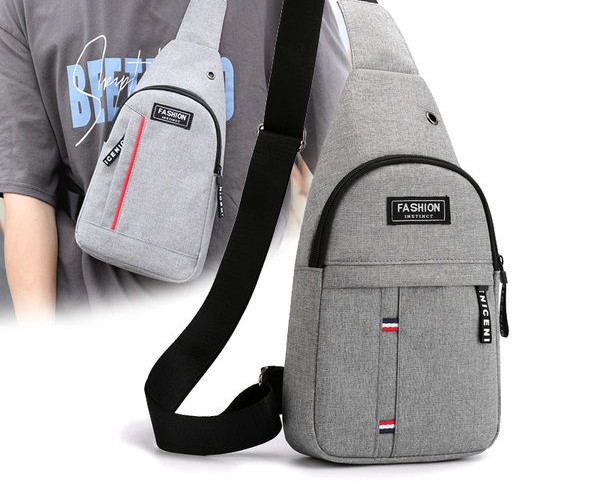 Geantă de umăr cu logo pentru bărbați din pânză