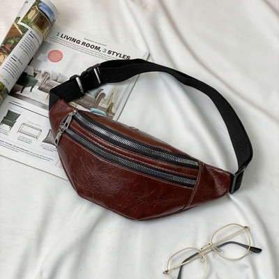 Paprastas vyriškas odinis liemens krepšys