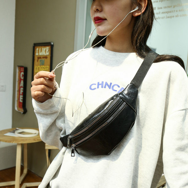 Paprastas vyriškas odinis liemens krepšys