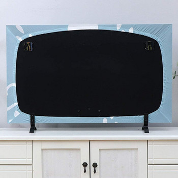 Ορθογώνιο κάλυμμα σκόνης τηλεόρασης εξωτερικού χώρου σκανδιναβικού στιλ Κάλυμμα τηλεόρασης φανέλα κρυστάλλου Κρεμαστό κάλυμμα τηλεόρασης επίπεδης οθόνης LCD με κυρτή πετσέτα γενικής χρήσης