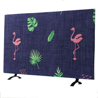 Obdĺžnikový vonkajší kryt na TV v severskom štýle, krištáľový flanelový kryt na TV, závesný LCD zakrivený plochý televízor, univerzálny kryt na uterák