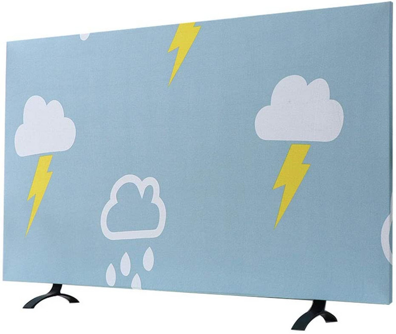 Obdĺžnikový vonkajší kryt na TV v severskom štýle, krištáľový flanelový kryt na TV, závesný LCD zakrivený plochý televízor, univerzálny kryt na uterák