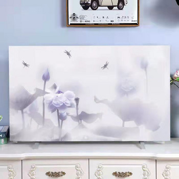 Κάλυμμα τηλεόρασης με φανέλα κρυστάλλου σκανδιναβικού στυλ Κρεμαστό κάλυμμα τηλεόρασης LCD με κυρτή επίπεδη οθόνη Γενικό κάλυμμα πετσέτα τηλεόρασης Κάλυμμα σκόνης