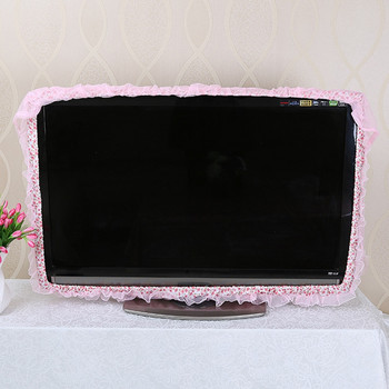 Κάλυμμα τηλεόρασης LCD με προστασία από τη σκόνη Ροζ μωβ νήμα λουλουδιών 32\