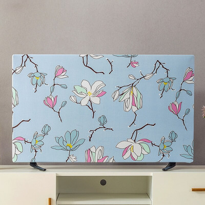 Tlač elastickej sily na televíznu kapucňu, kryt na televízor, látka s krytom na TV, 19-70 palcov, mena, jednoduchý a moderný európsky štýl