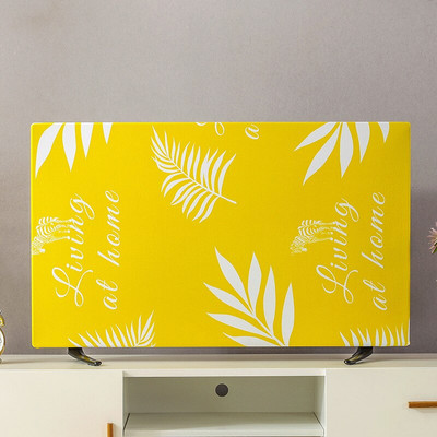 Tlač elastickej sily na televíznu kapucňu, kryt na televízor, látka s krytom na TV, 19-70 palcov, mena, jednoduchý a moderný európsky štýl