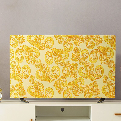 Tlač elastickej sily na televíznu kapucňu, kryt na televízor, látka s krytom na TV, 19-70 palcov, mena, jednoduchý a moderný európsky štýl