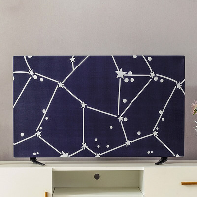 Tlač elastickej sily na televíznu kapucňu, kryt na televízor, látka s krytom na TV, 19-70 palcov, mena, jednoduchý a moderný európsky štýl