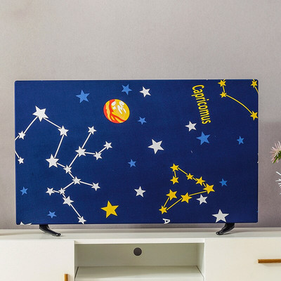 Tlač elastickej sily na televíznu kapucňu, kryt na televízor, látka s krytom na TV, 19-70 palcov, mena, jednoduchý a moderný európsky štýl