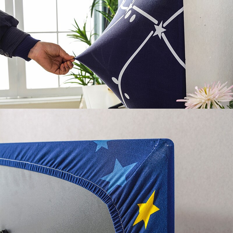 Tlač elastickej sily na televíznu kapucňu, kryt na televízor, látka s krytom na TV, 19-70 palcov, mena, jednoduchý a moderný európsky štýl