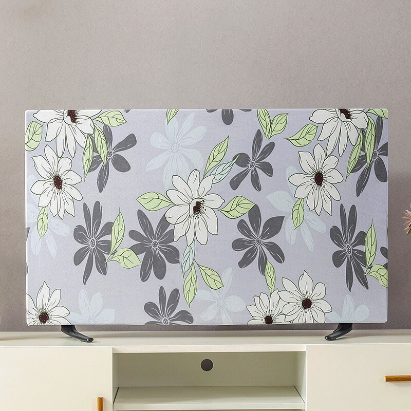 Tlač elastickej sily na televíznu kapucňu, kryt na televízor, látka s krytom na TV, 19-70 palcov, mena, jednoduchý a moderný európsky štýl