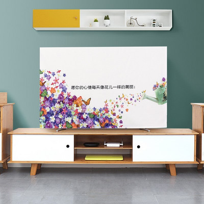 2021 Nový výpredaj Jednoduchá tlač Kryt na TV Protiprachový kryt na LCD TV 52/55/60/65/70 palcový Závesný univerzálny ochranný kryt na stôl