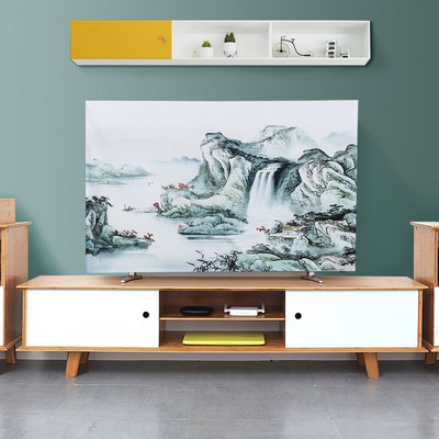 2021 Nový výpredaj Jednoduchá tlač Kryt na TV Protiprachový kryt na LCD TV 52/55/60/65/70 palcový Závesný univerzálny ochranný kryt na stôl