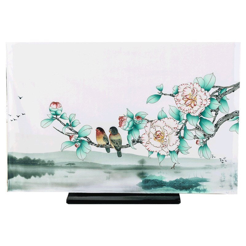 2021 Nový výpredaj Jednoduchá tlač Kryt na TV Protiprachový kryt na LCD TV 52/55/60/65/70 palcový Závesný univerzálny ochranný kryt na stôl