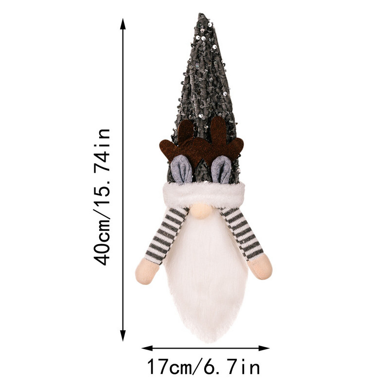 Χριστουγεννιάτικη διακόσμηση κούκλα φόρεμα για μπουκάλι κρασιού Τσάντα σαμπάνιας Σετ μπουκαλιών κόκκινου κρασιού Κάλυμμα μπουκαλιών για ποτό