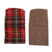 8 vnt kalėdinio megztinio vyno butelio dangtelis, naujausios apykaklės ir sagos palto dizaino vyno butelių suknelių rinkiniai (A stilius)