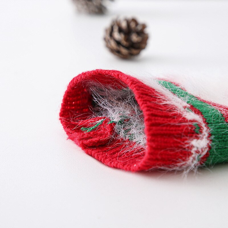 3 ks nové príchody prémiové farebné vianočné obaly na víno fľaše sveter sada pre domácu kuchyňu sviatočnú párty dekoráciu