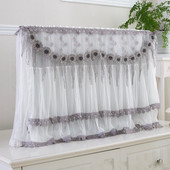 32 38 42 48 52 55 60-palcový TV kryt Dekoratívny kryt Dekorácia Čipkovaná dekorácia pre plochý HD LED LCD plazmový televízor Sivá oranžová