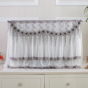 32 38 42 48 52 55 60-palcový TV kryt Dekoratívny kryt Dekorácia Čipkovaná dekorácia pre plochý HD LED LCD plazmový televízor Sivá oranžová