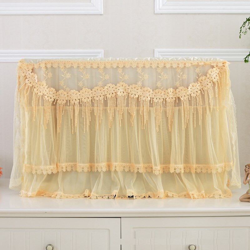 32 38 42 48 52 55 60-palcový TV kryt Dekoratívny kryt Dekorácia Čipkovaná dekorácia pre plochý HD LED LCD plazmový televízor Sivá oranžová