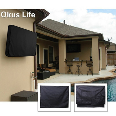 Newest Outdoor TV Cover Water and Dust Resistant Fits over most TV Waterproof Outdoor Television Cover