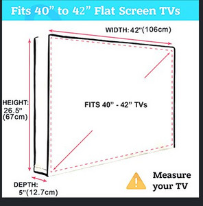 Lauko 600D vandeniui atsparus televizoriaus dangtelis 22-55 colių LCD/LED televizorius, apsaugantis nuo dulkių audeklo televizoriaus ekraną Universalus televizoriaus dangtelis