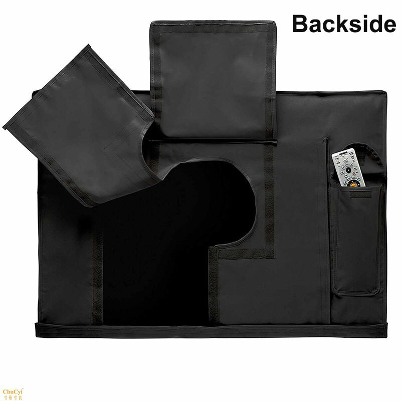 Lauko 600D vandeniui atsparus televizoriaus dangtelis 22-55 colių LCD/LED televizorius, apsaugantis nuo dulkių audeklo televizoriaus ekraną Universalus televizoriaus dangtelis