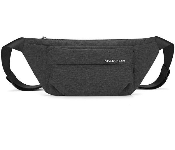 Funkčná textilná crossbody kabelka s niekoľkými priehradkami