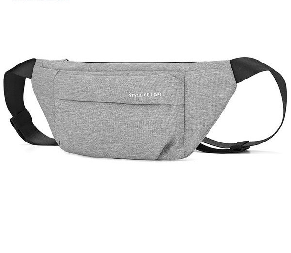 Funkčná textilná crossbody kabelka s niekoľkými priehradkami