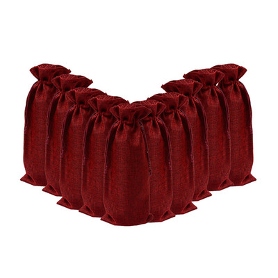 Saci de vin pentru profesor cu 10 bucăți de șnur, pungi pentru sticle de cadou, sticle de vin, sticlă de vin, husă de lenjerie de vin, flaute de șampanie de unică folosință