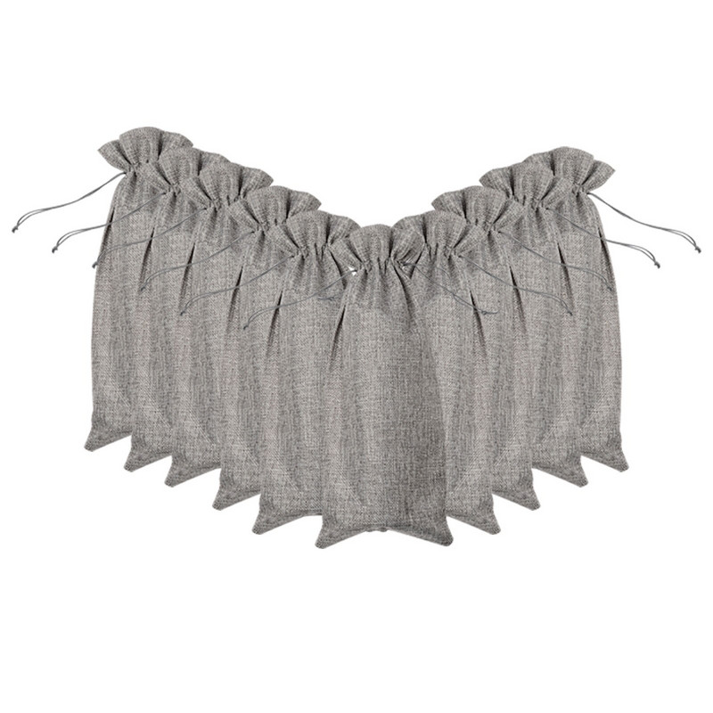 Saci de vin pentru profesor cu 10 bucăți de șnur, pungi pentru sticle de cadou, sticle de vin, sticlă de vin, husă de lenjerie de vin, flaute de șampanie de unică folosință