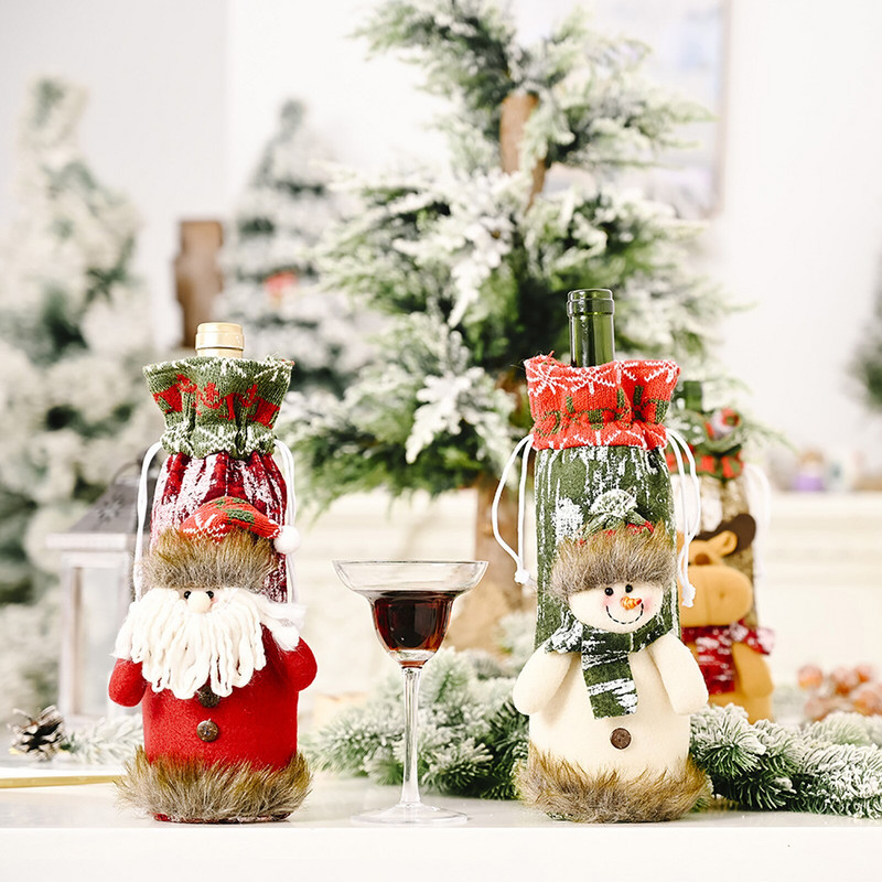 Zóny Pohár na víno Dekorácia fliaš Víno Stolík Vianočný Kryt Darčeková Párty Taška Zástera Festival Vianočný Domov Izolovaná Flauta na šampanské
