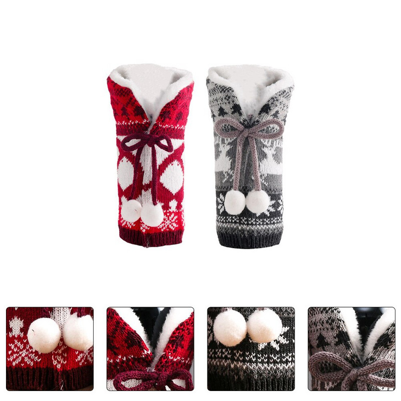 Poklopci za boce od 2 komada Božićni ukrasni poklopci Poklopci za kućanske boce