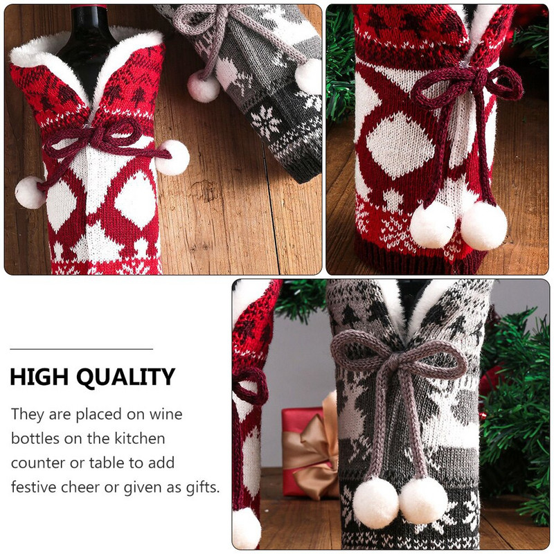 Poklopci za boce od 2 komada Božićni ukrasni poklopci Poklopci za kućanske boce