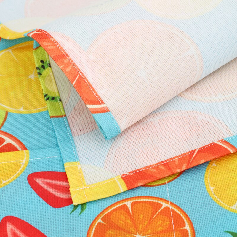 1vnt 50x130cm Lemon Fruit Print Šaldytuvas skalbimo mašinos dangtis dulkių dangtelis Linas Cartoon šaldiklio dangtis dulkių dangtelis