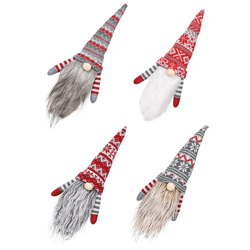 4 ks vianočných párty čiapok, zátok, vianočných párty doplnkov, vianočnej dekorácie na fľašu s trpaslíkom, vianočnej klobúčik na fľašu