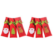 6 vnt. daugkartinio naudojimo žavingas butelio maišelio buteliuko dėklas kalėdiniam buteliui