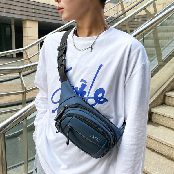 Naujo modelio vyriška juosmens rankinė su užrašu